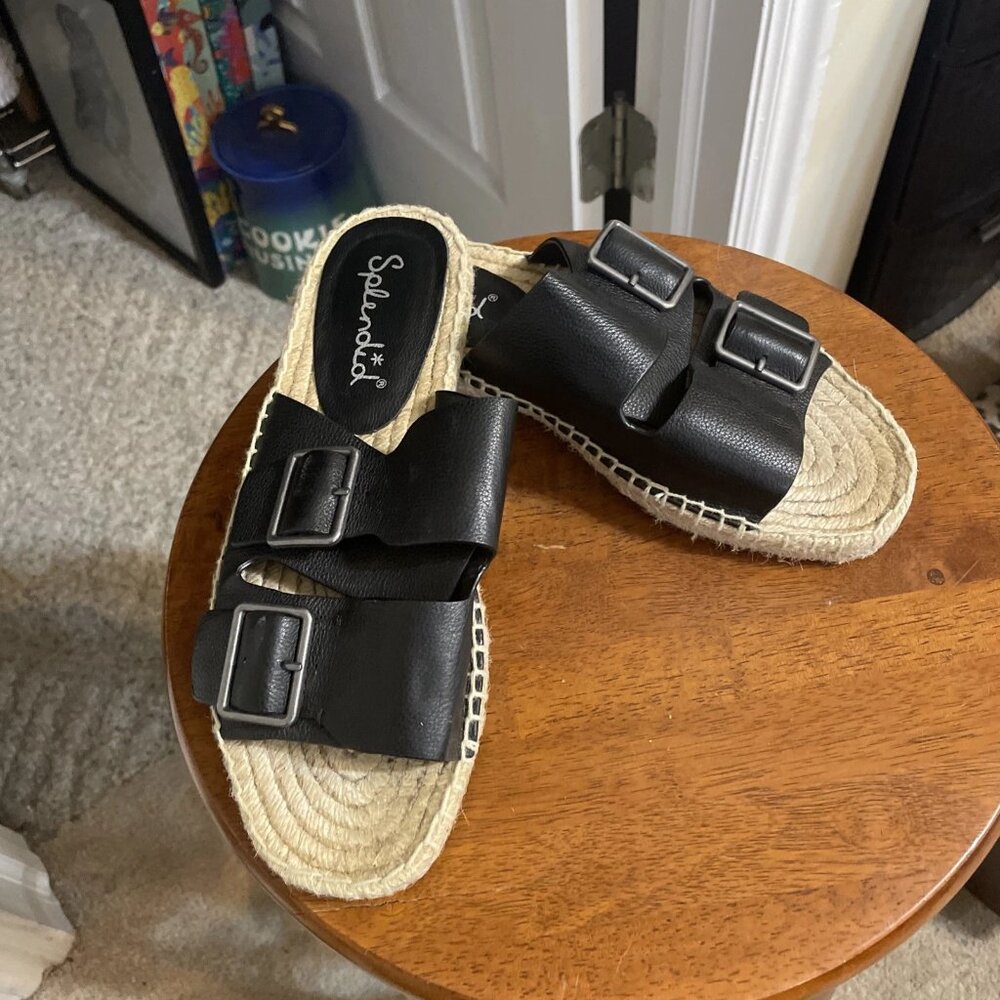 Splendid Women's Blake Sandal In Black - Size 8 - EUC